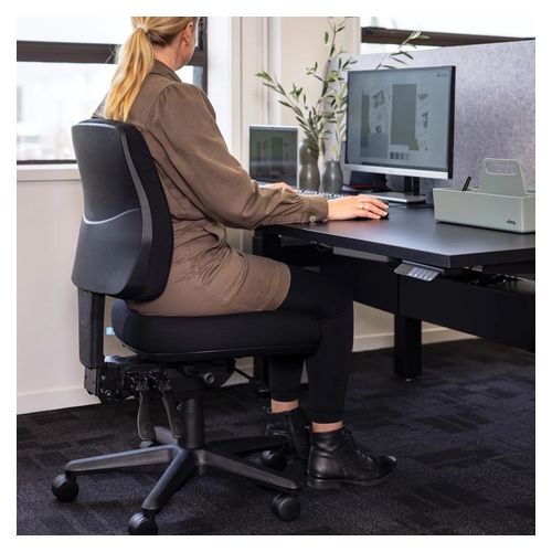 Buro Roma Chair 3 Lever Mid Back with Seat Slide Black
