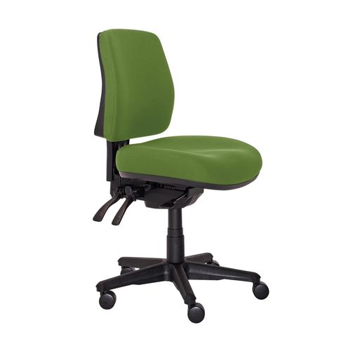 Buro Roma Chair 3 Lever Mid Back with Seat Slide Green