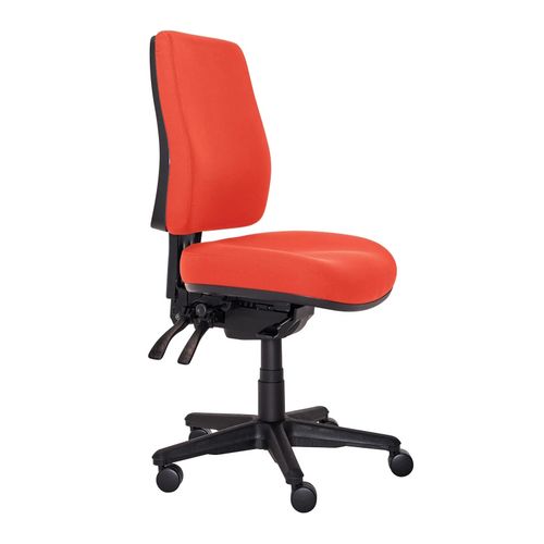 Buro Roma Chair 3 Lever High Back with Seat Slide Red