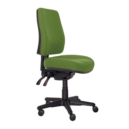 Buro Roma Chair 3 Lever High Back with Seat Slide Green