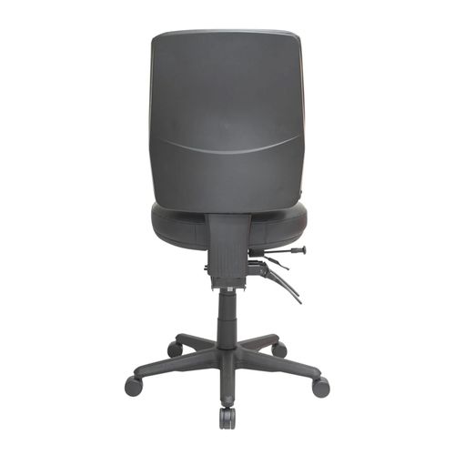 Buro Roma Chair 3 Lever High Back with Seat Slide Black Dillon PU