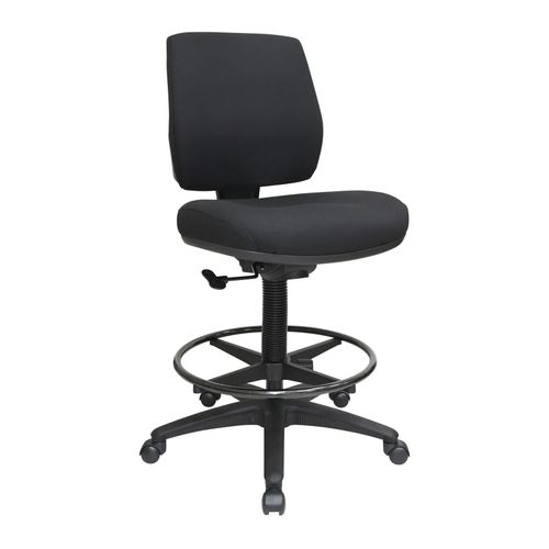 Buro Roma Chair Mid Back Drafting Black