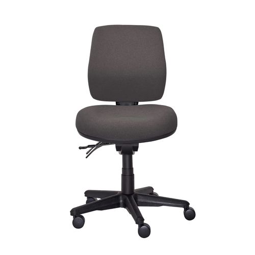 Buro Roma Chair 3 Lever MB SafeTex with Seat Slide Charcoal