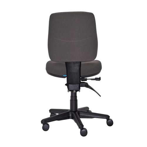 Buro Roma Chair 3 Lever MB SafeTex with Seat Slide Charcoal