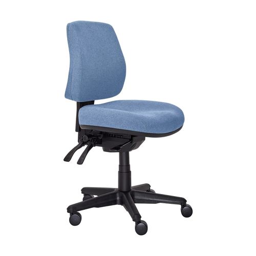 Buro Roma Chair 3 Lever MB SafeTex with Seat Slide Cobalt