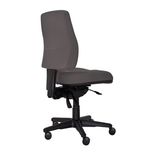 Buro Roma Chair 3 Lever HB SafeTex with Seat Slide Charcoal