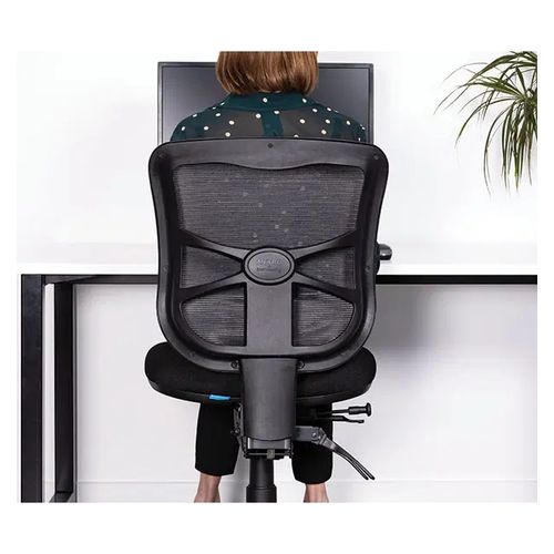 Buro Metro Chair Nylon Base Mesh Back with Arms & Seat Slide Black