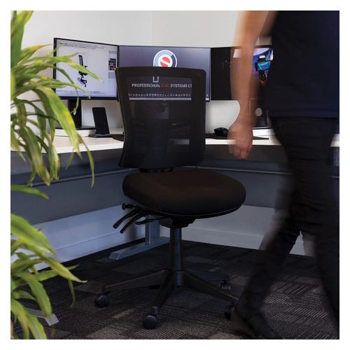 Buro Metro II 24/7 Chair Nylon Base Mesh Back with Seat Slide Black