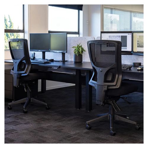 Buro Metro II 24/7 Chair Nylon Base High Mesh Back with Seat Slide Black