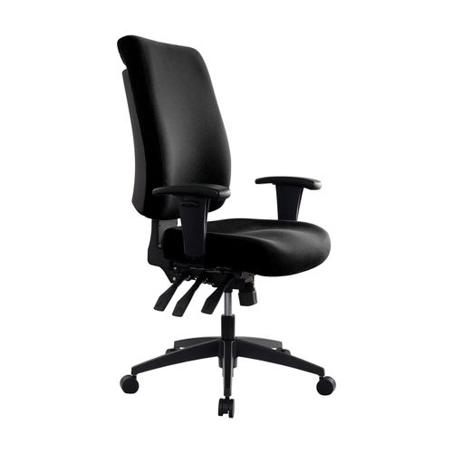Buro Tidal High Back Chair with Arms Black