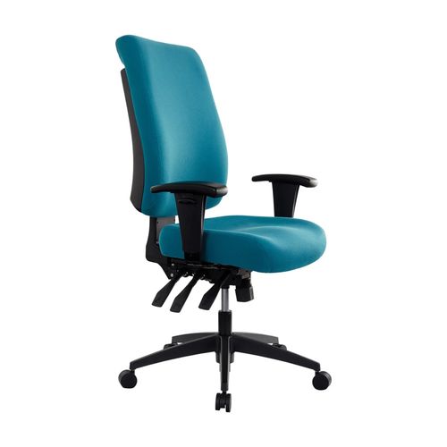 Buro Tidal High Back Chair with Arms Teal