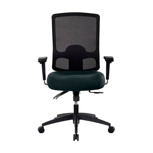 Buro Tidal Mesh Back Chair with Arms Black