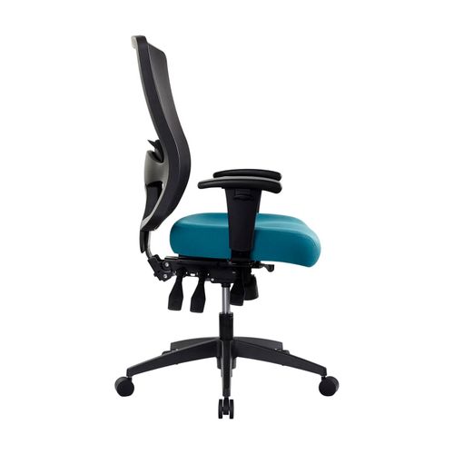 Buro Tidal Mesh Back Chair with Arms Teal