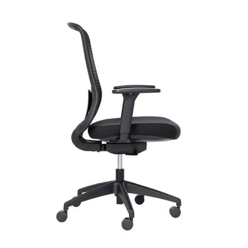 Buro Elan Chair Mesh Back With Arms Black