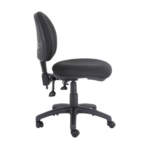 Mondo Java Chair 3 Lever Mid Back No Arms Black