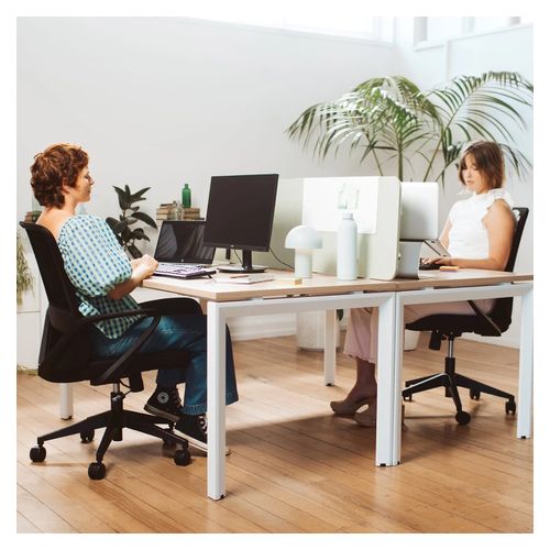 Mondo Mistral Mesh Back Chair With Arms Black