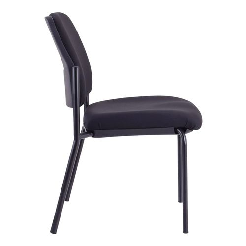 Buro Lindis Visitor Chair 4 Leg Black Fabric