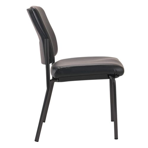 Buro Lindis Visitor Chair 4 Leg Black PU