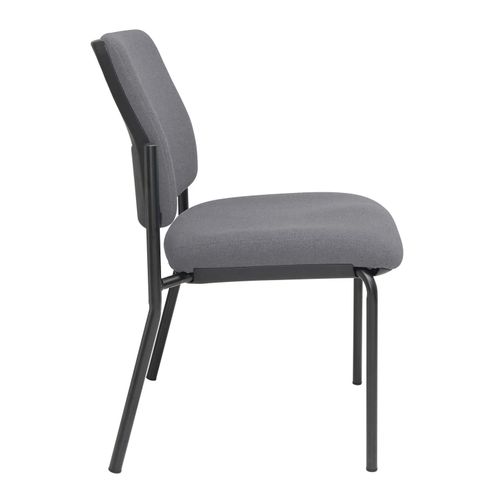 Buro Lindis Visitor Chair 4 Leg Smoke Fabric