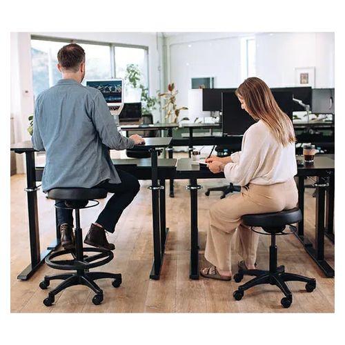 Buro Polo Stool Black PU