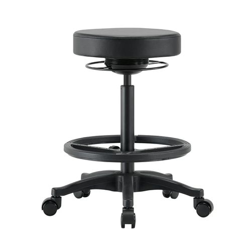 Buro Polo Drafting Stool Black PU