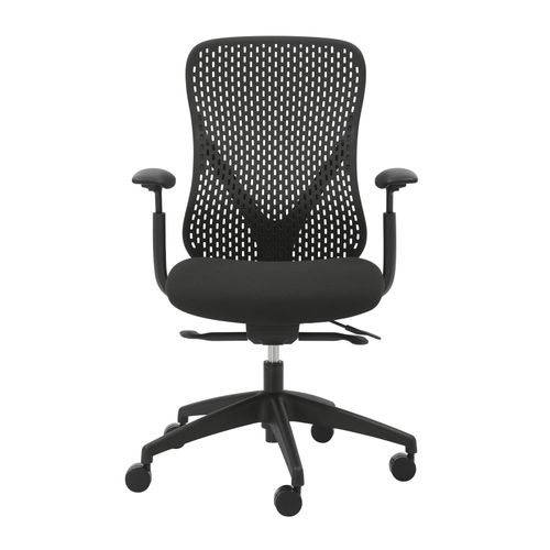 Buro Axon Chair Mesh Back with Arms Black