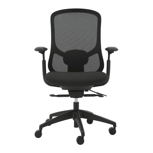 Buro Quantum Chair Mesh Back with Arms Black