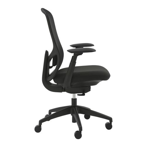 Buro Quantum Chair Mesh Back with Arms Black
