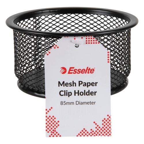Esselte Mesh Holder Paper Clip Black