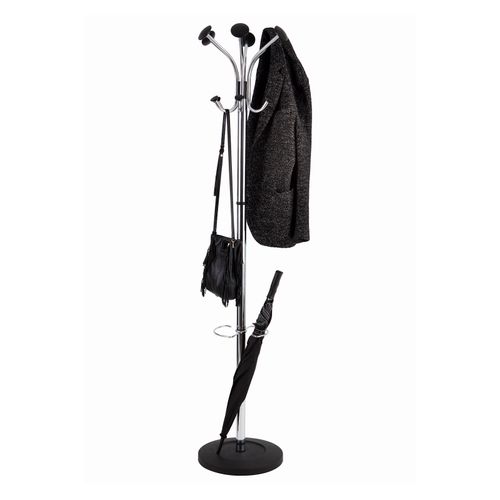 Alba Chromy Coat Rack Chrome / Black