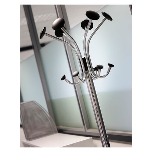 Alba Chromy Coat Rack Chrome / Black