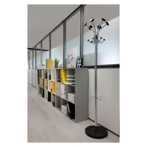 Alba Chromy Coat Rack Chrome / Black
