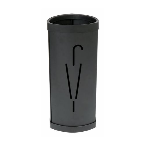 Alba Umbrella Stand Steel Black