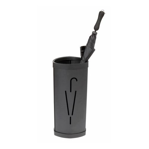 Alba Umbrella Stand Steel Black