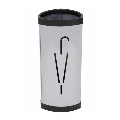 Alba Umbrella Stand Steel Silver