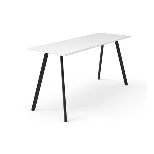 Rapid Eternity High Bar Table 2100mm Black Base Natural White Top