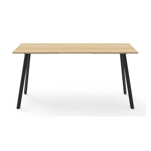 Rapid Eternity High Bar Table 2100mm Black Base Natural Oak Top