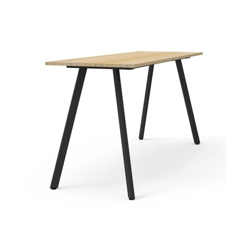 Rapid Eternity High Bar Table 2100mm Black Base Natural Oak Top