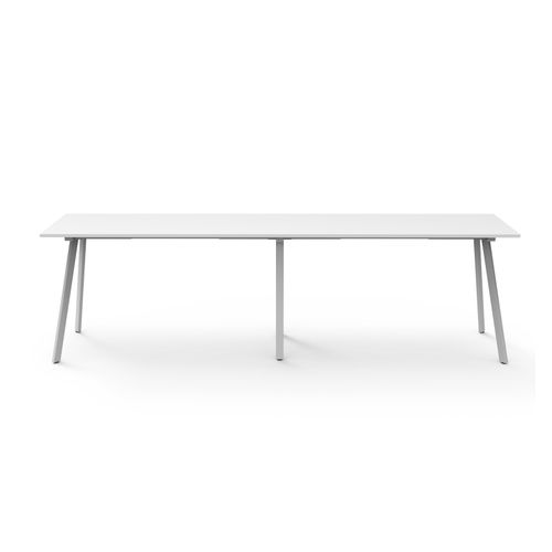 Rapid Eternity High Bar Table 3600mm White Base Natural White Top