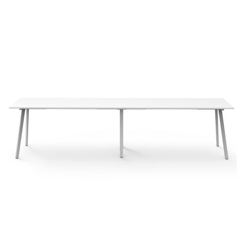 Rapid Eternity High Bar Table 4200mm White Base Natural White Top