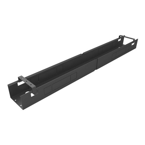Rapidline Telescopic Desk Mount Cable Tray Black
