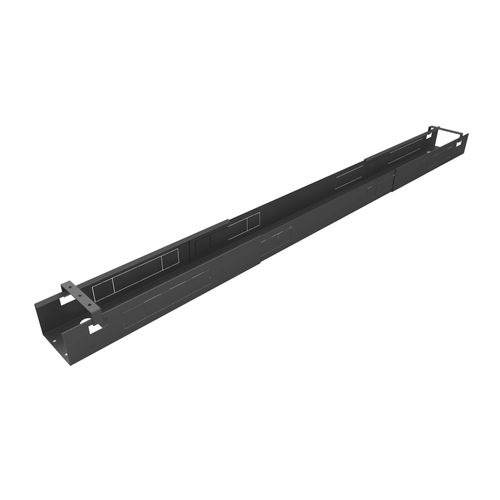 Rapidline Telescopic Desk Mount Cable Tray Black