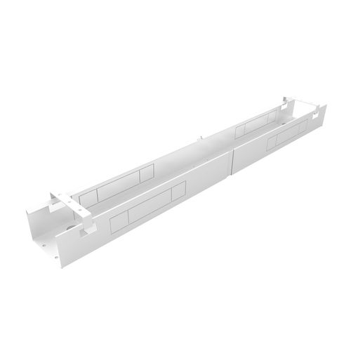 Rapidline Telescopic Desk Mount Cable Tray White