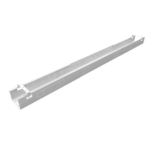 Rapidline Telescopic Desk Mount Cable Tray White