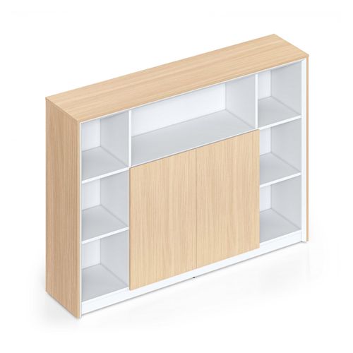 Casa Shelving And Storage Unit Natural Oak/Natural White