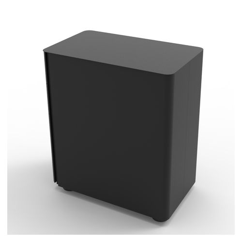 Eternity Slimline Mobile Pedestal 2 Box Drawers/1 File Drawer Black