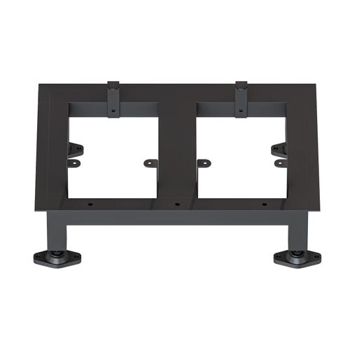 Rapid Locker Stand Only To Suit Bank Of 2 Lockers Black