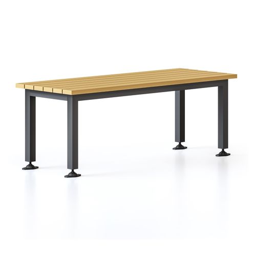 Rapid Bench Seat 1200x450x450mm Black/Teak