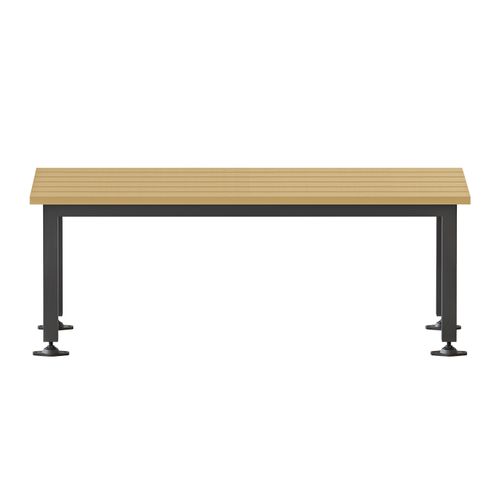 Rapid Bench Seat 1200x450x450mm Black/Teak