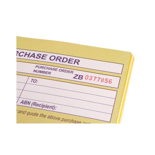 Spirax 501 Purchase Order Book 250x200mm
